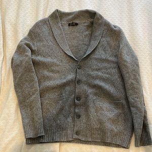 Cashmere cardigan sweater, size large